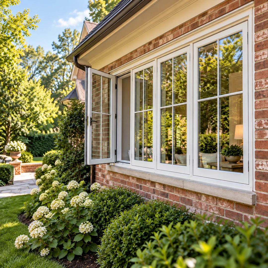 Illustrative casement windows