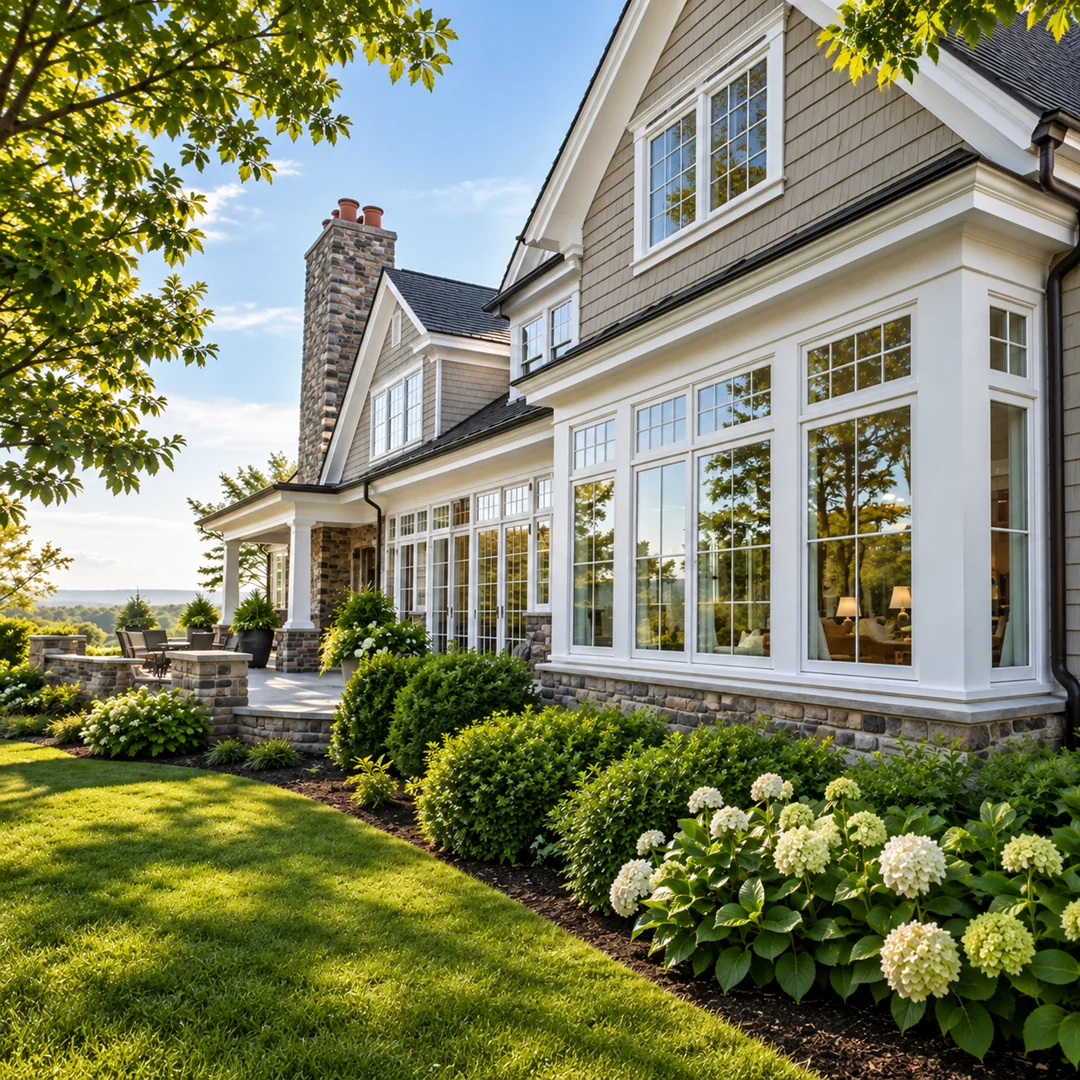 Illustrative double pane windows