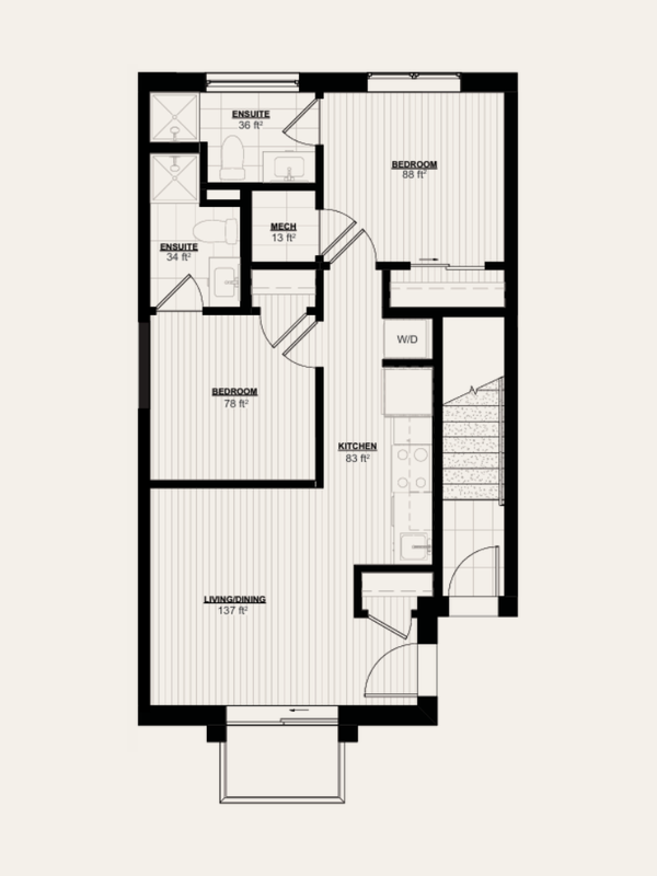 Floor plan of the Ferry