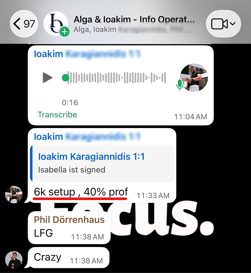 Isabella ist signed — 6k Setup, 40% Profit-Share