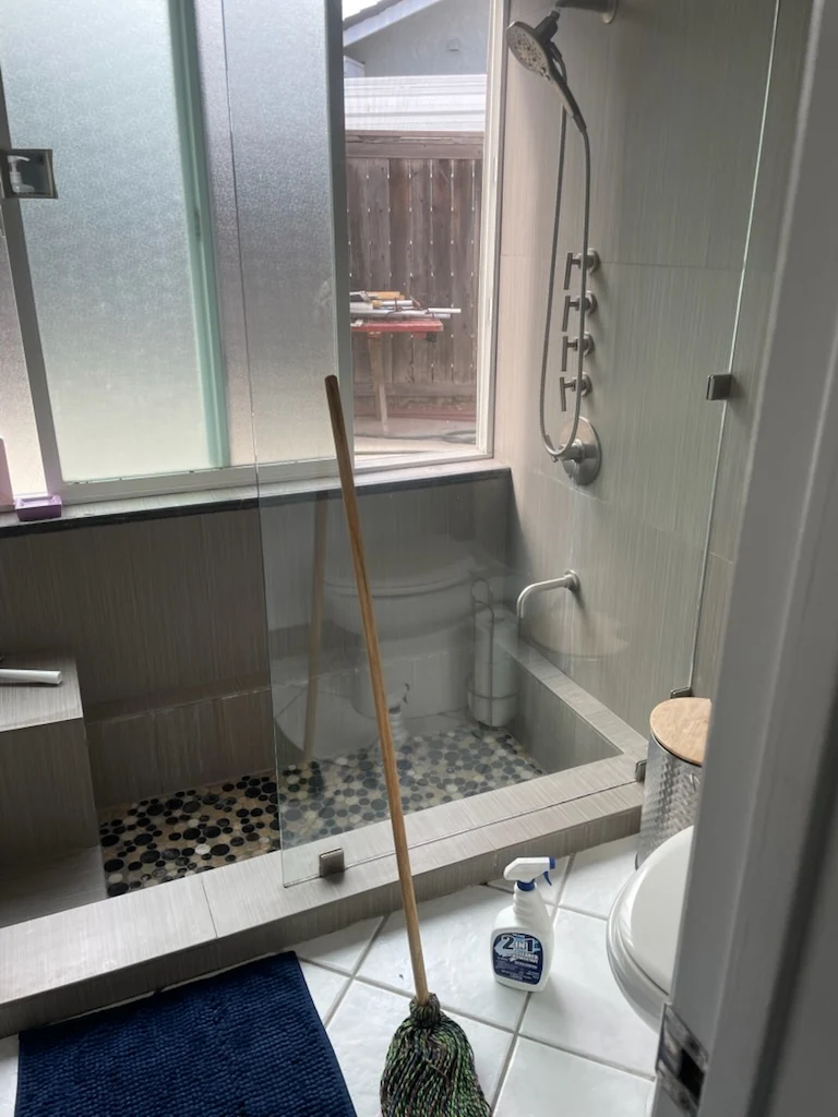 CH Cleaning Services — Residential glass shower enclosure