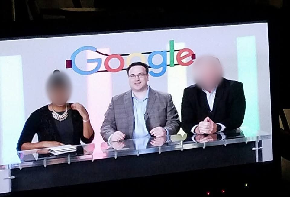 Jay on set at Google