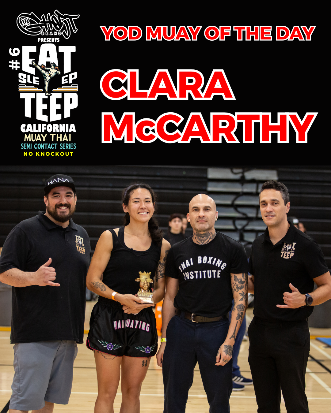 clara mccarthy best muay thai of the day eat sleep teep 6 ventura california