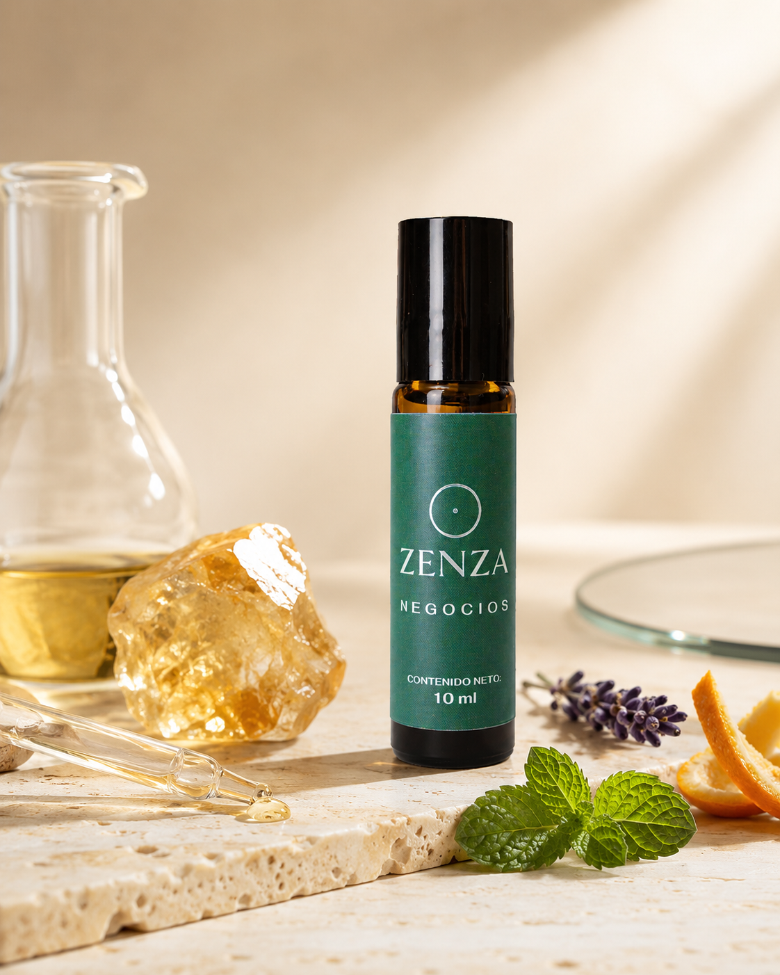 Zenza Negocios con sus componentes y citrino