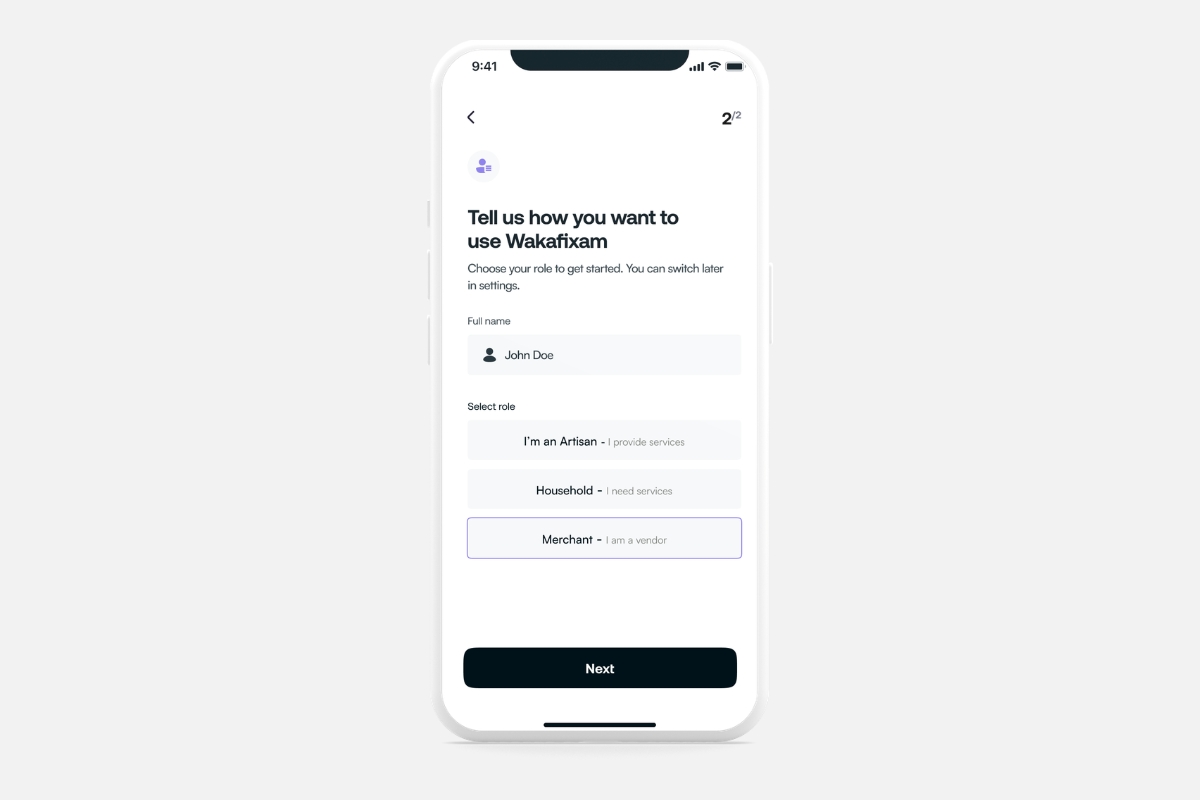 how to register on wakafixam app
