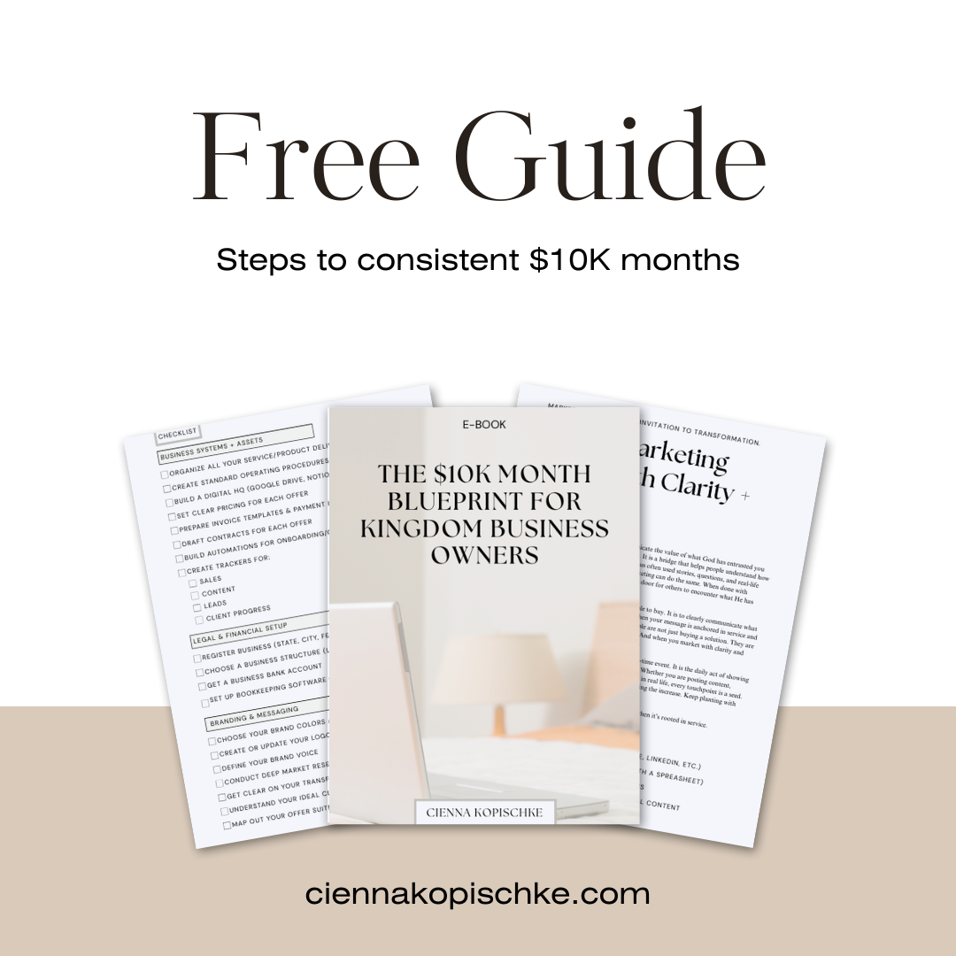 The $10K Month Blueprint for Kingdom Entrepreneurs