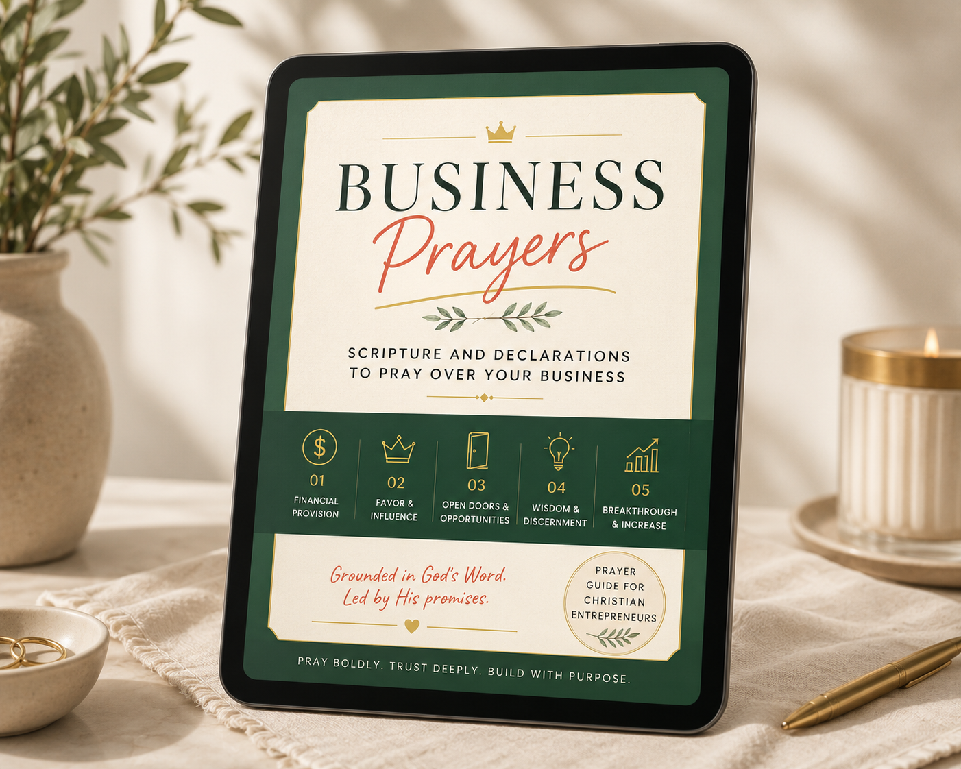 Business Prayers, scripture and declarations to pray over your business