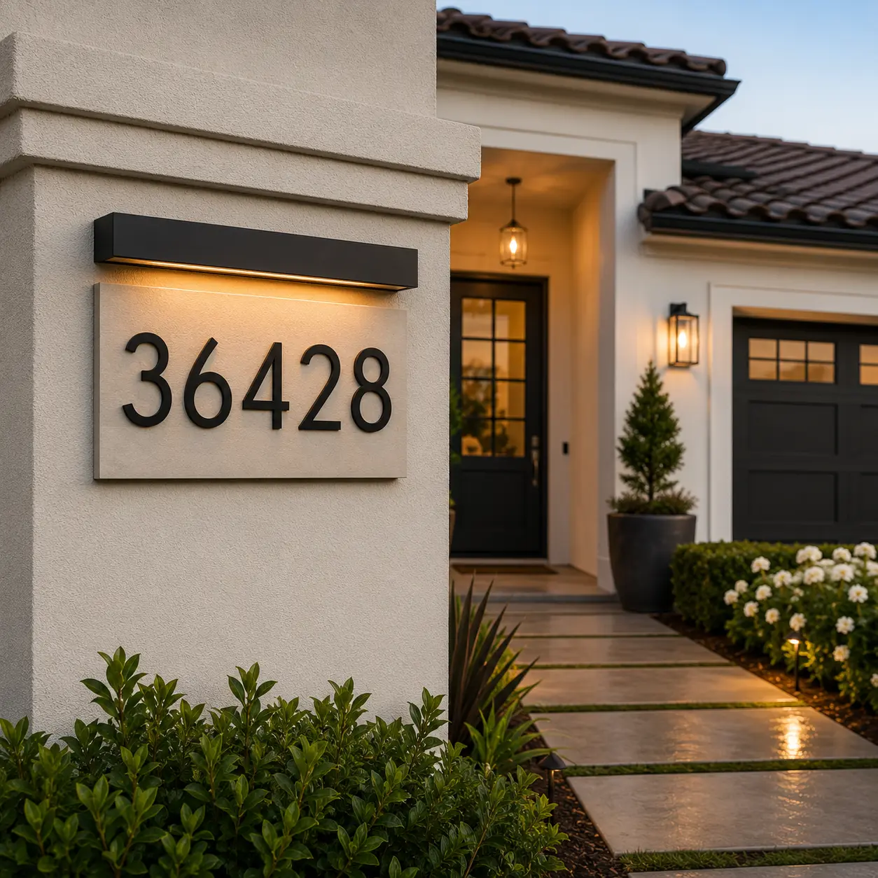 Clearly Visible Address Numbers