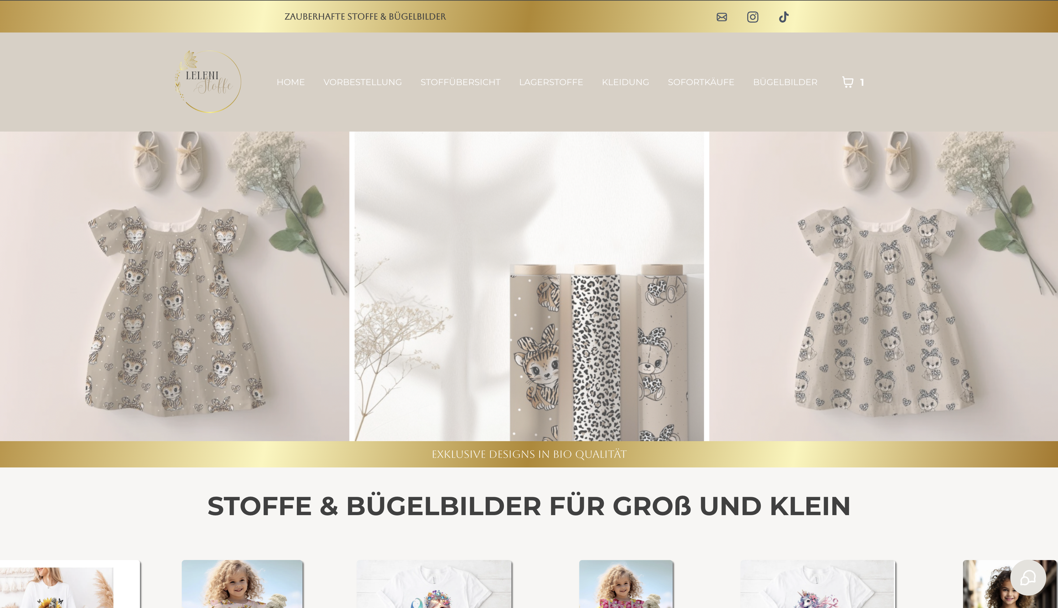 Leleni Stoffe Website