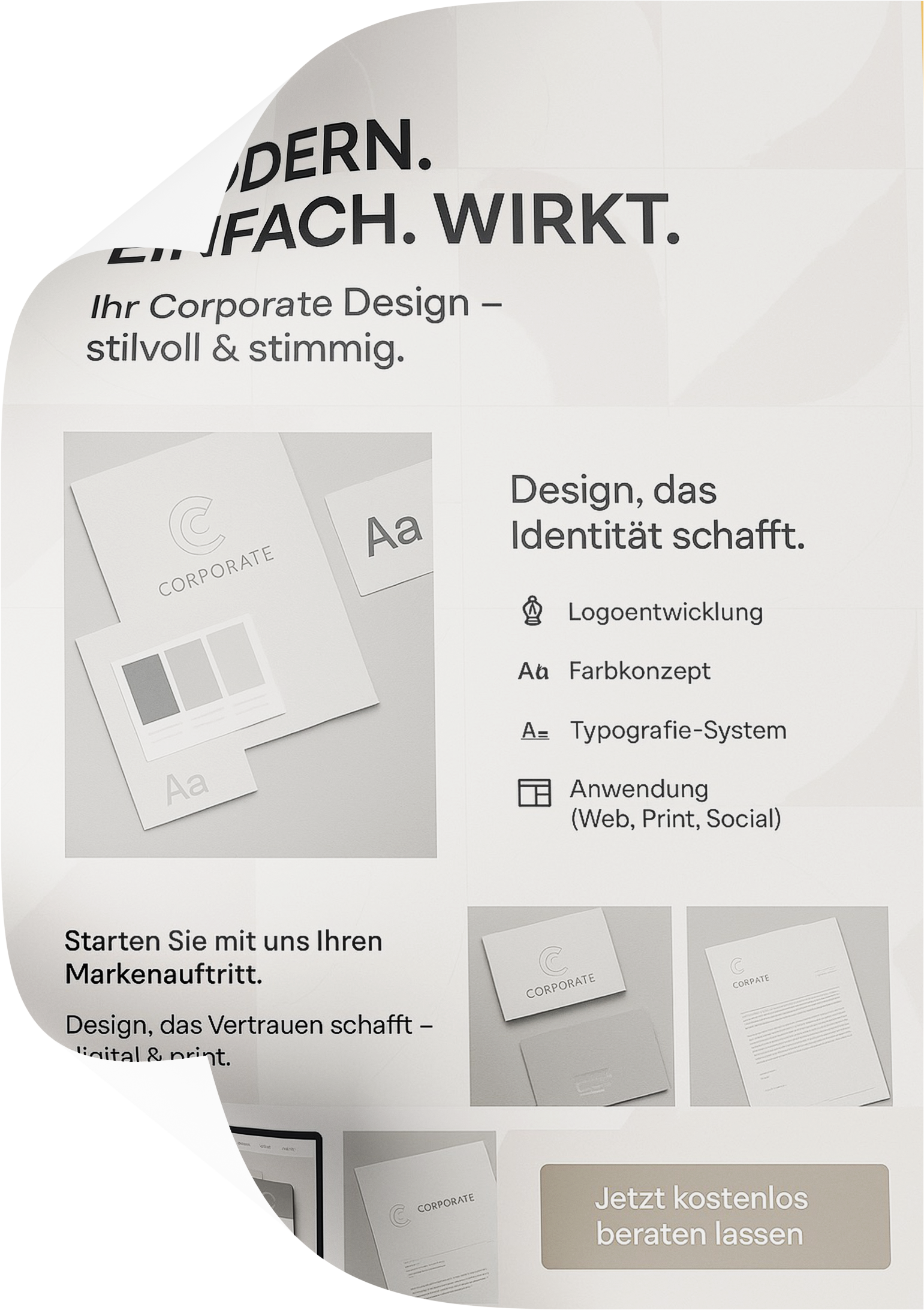 C&F corporate design flyer