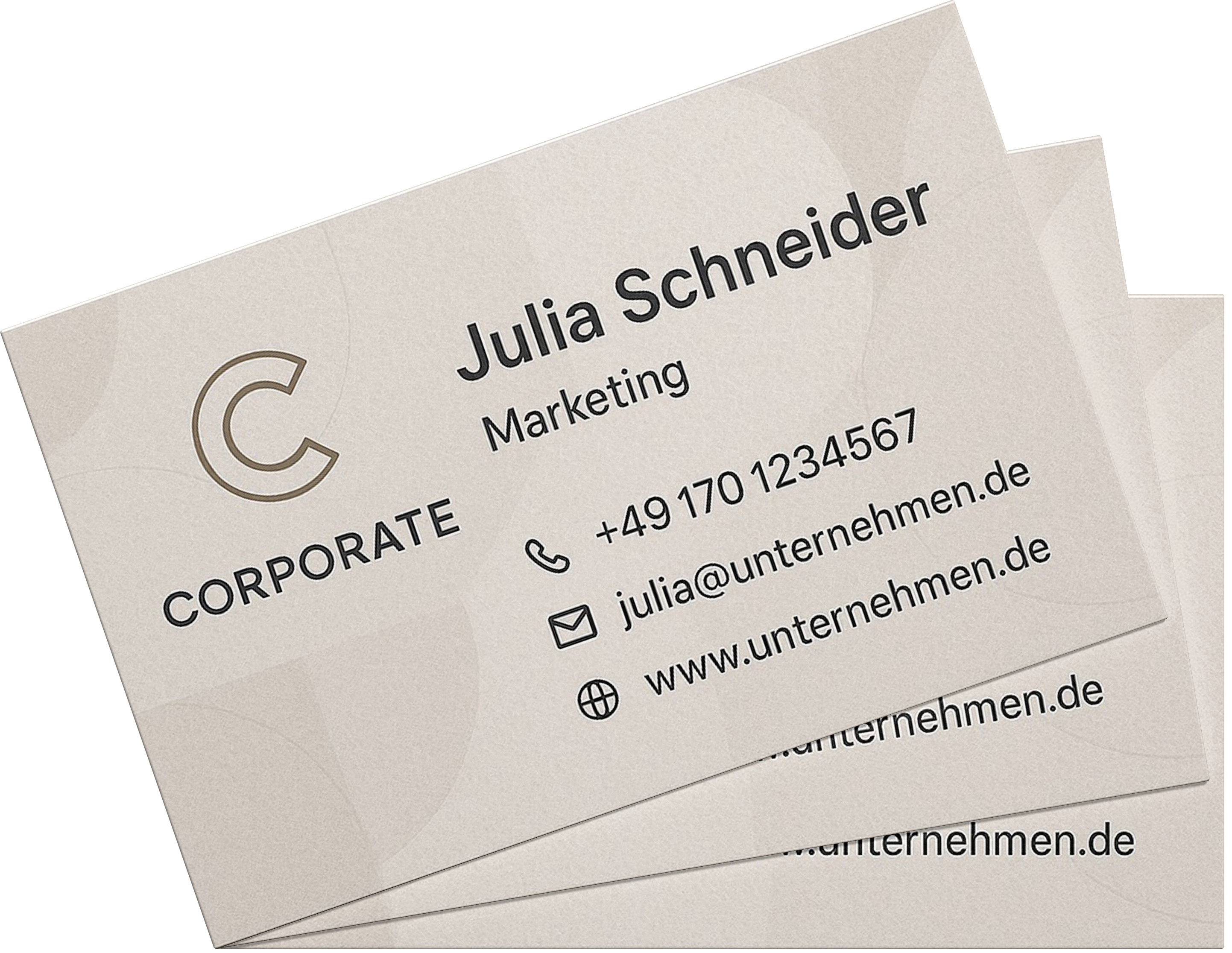 C&F corporate design visitenkarte