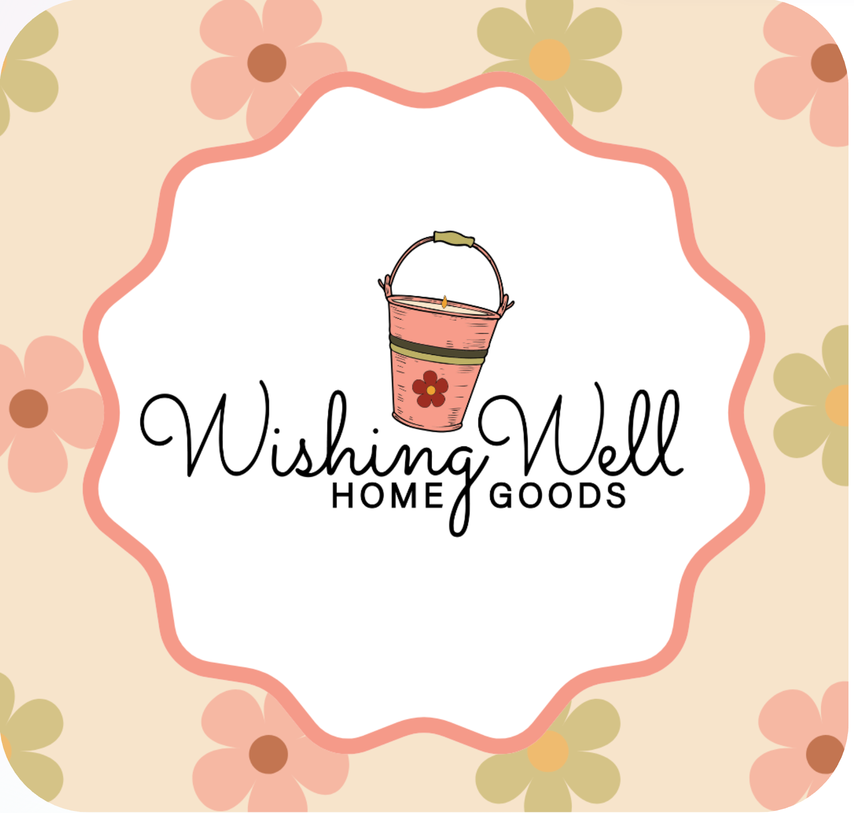Wishing Well Home Goods logo design sample
