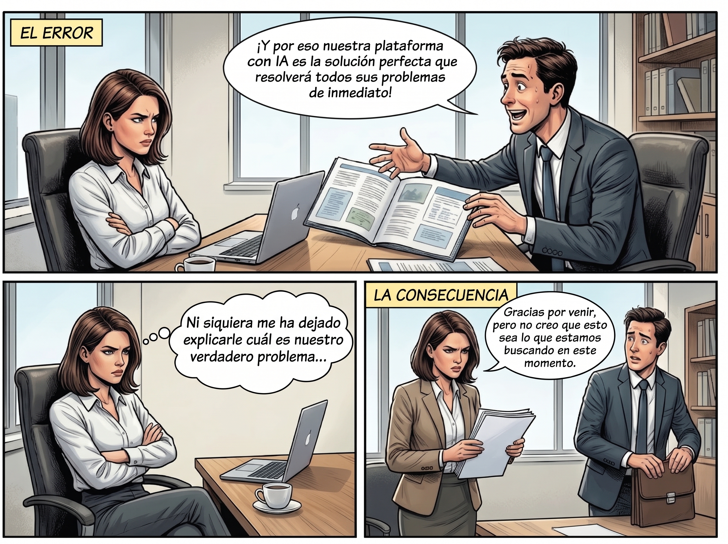 Guía visual para comprender y acompañar una conversación de venta