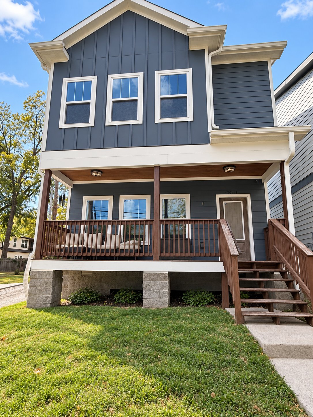 Front exterior of 2201A 24th Avenue North with covered porch
