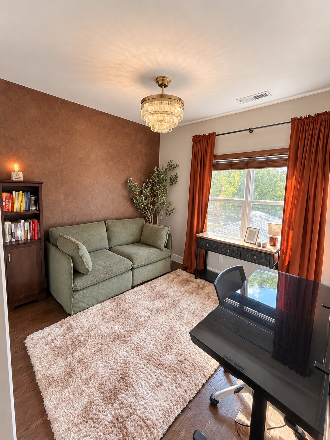 Third bedroom set up as an office