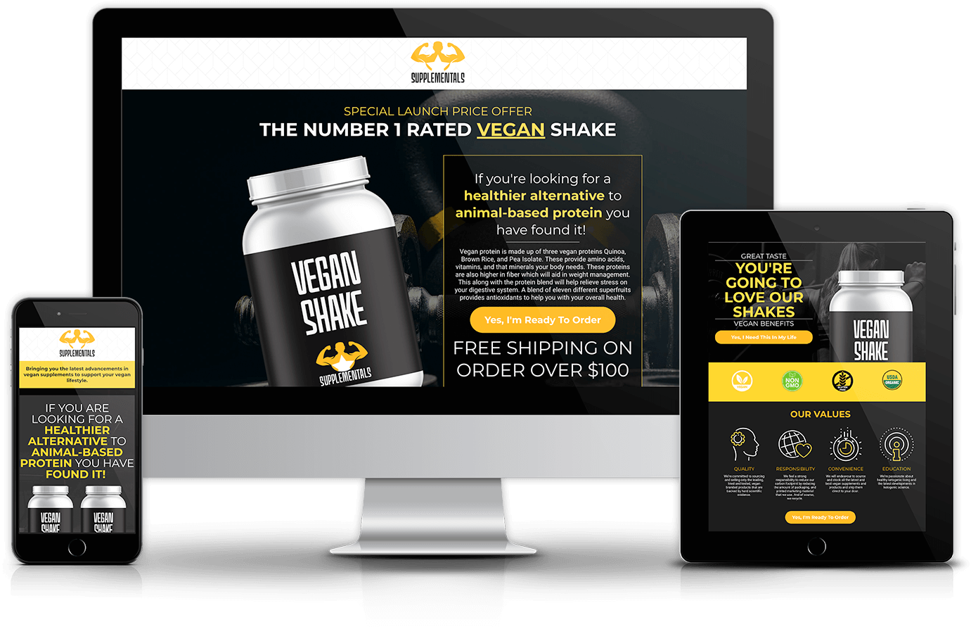 Go High Level Supplement Funnel Template