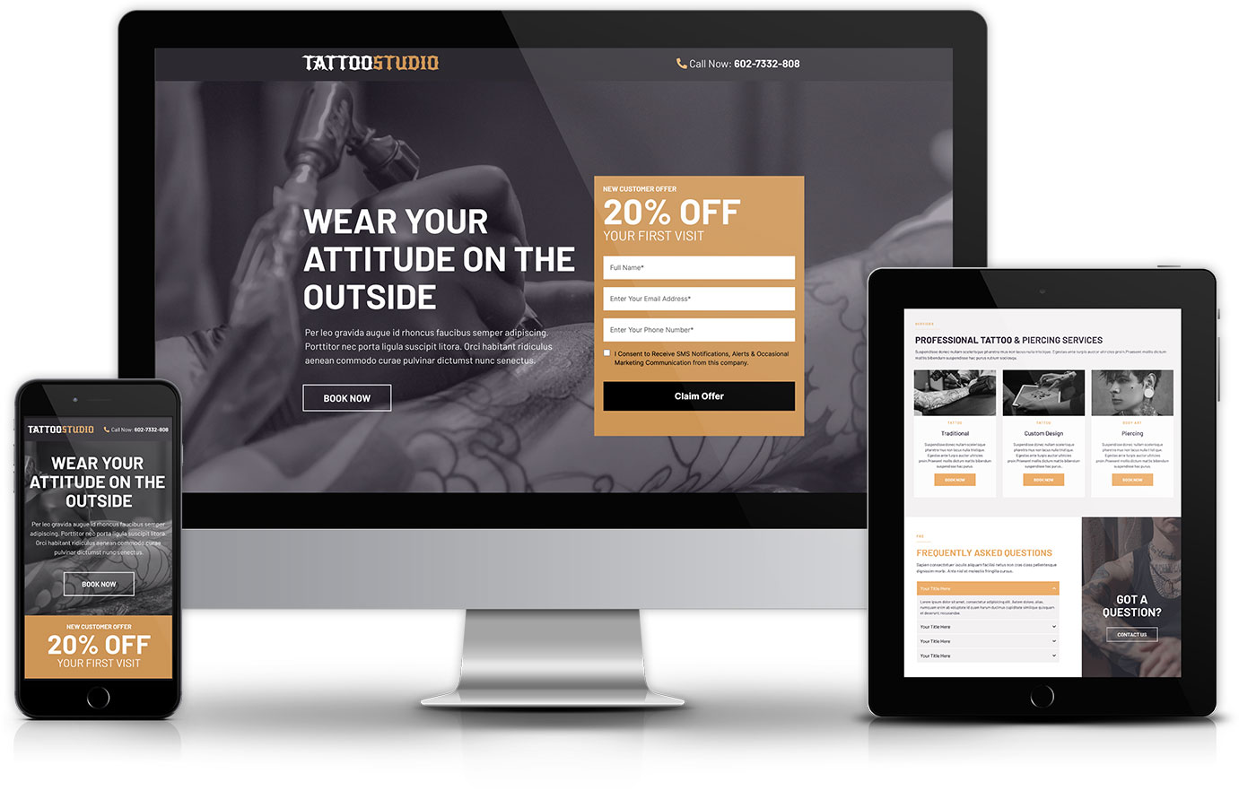 Go High Level Tattoo Studio Funnel Template