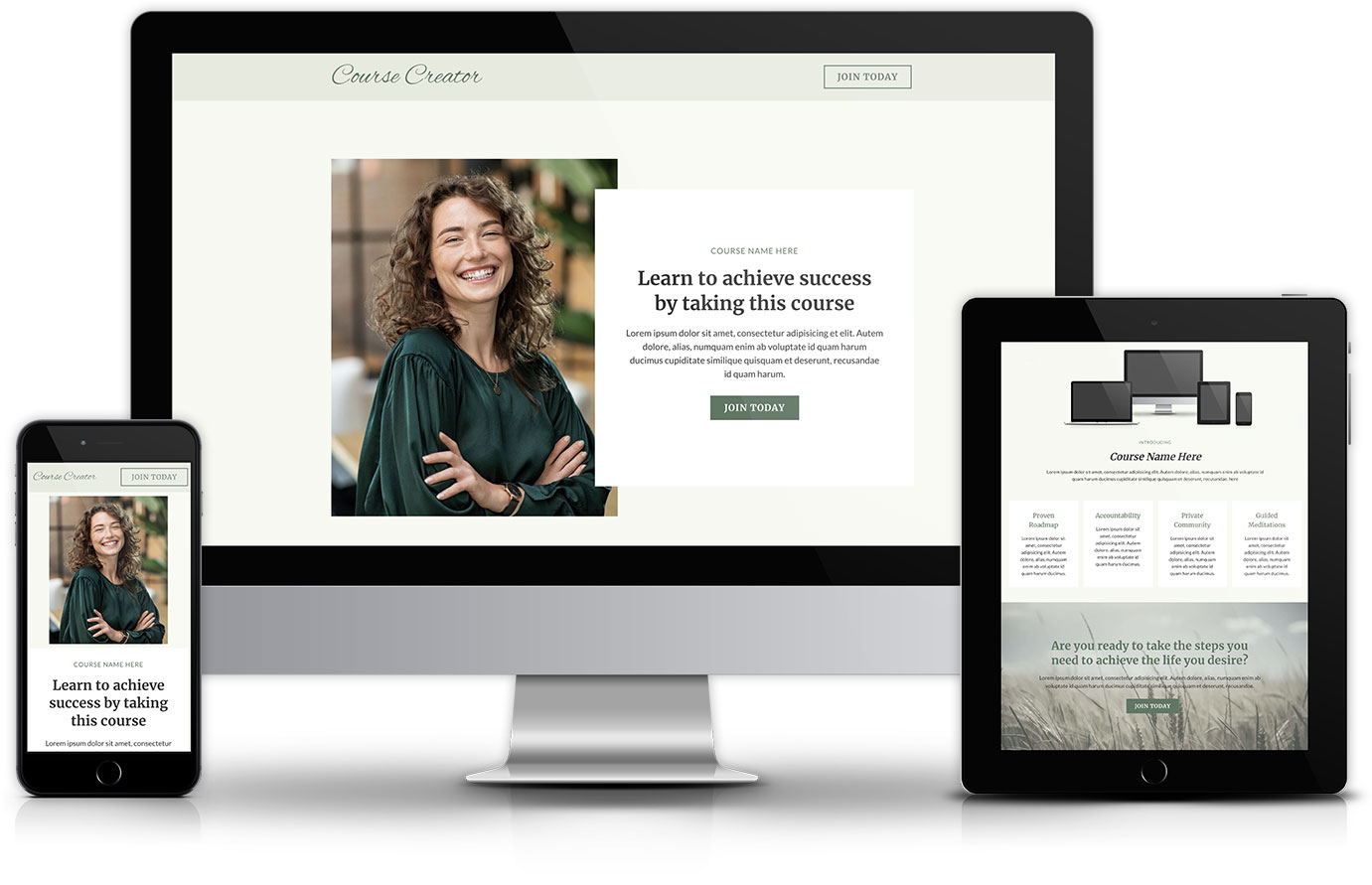 Go High Level Course & Membership Sales Funnel Template