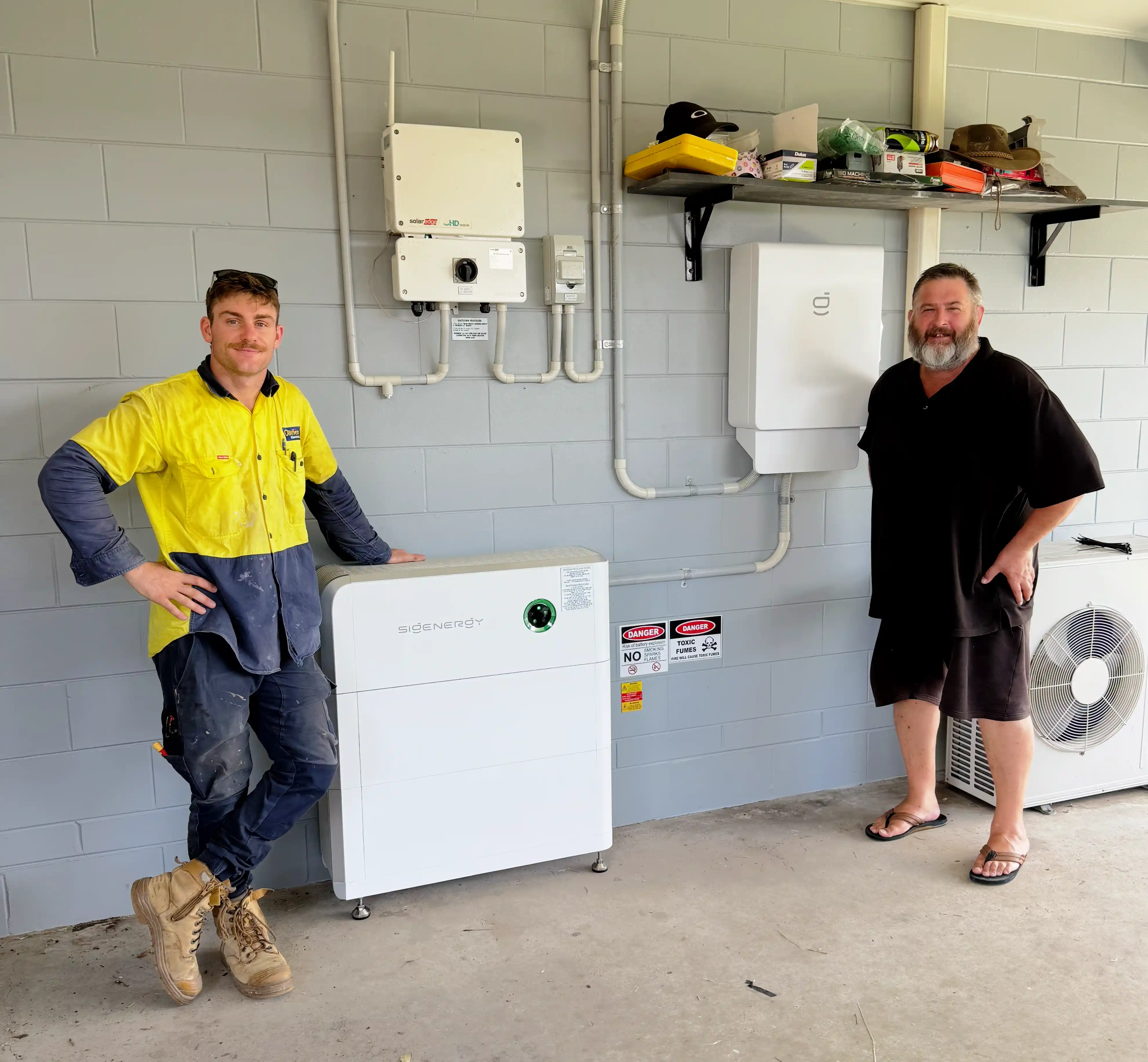 Completed solar work by O'Brien Electrical Townsville