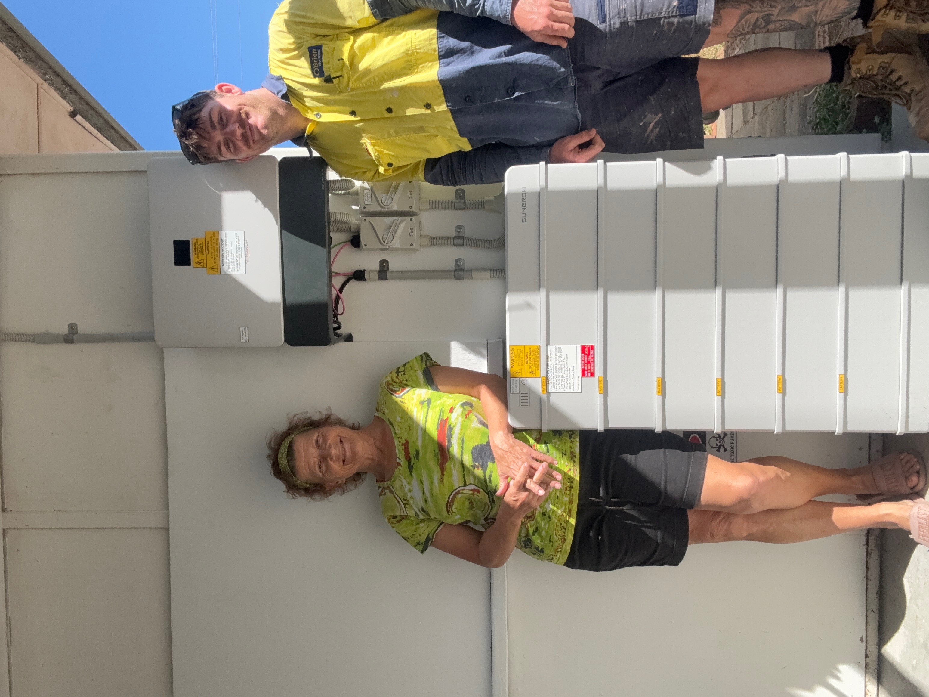 Townsville homeowner with a new Sungrow battery
