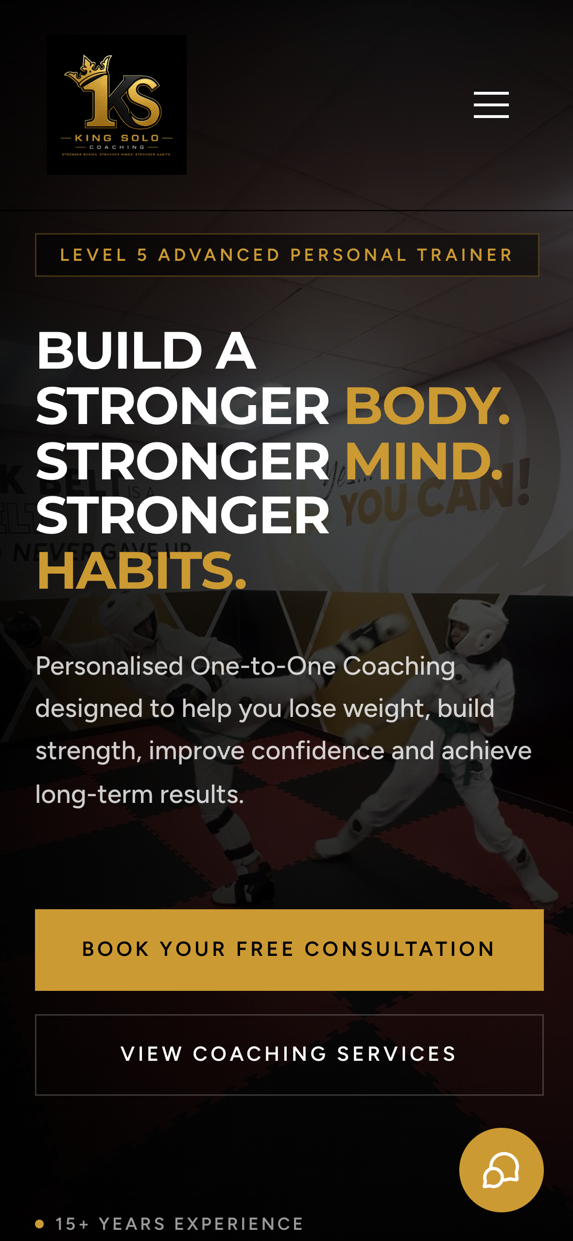 King Solo Coaching mobile website designed by Easy Launch