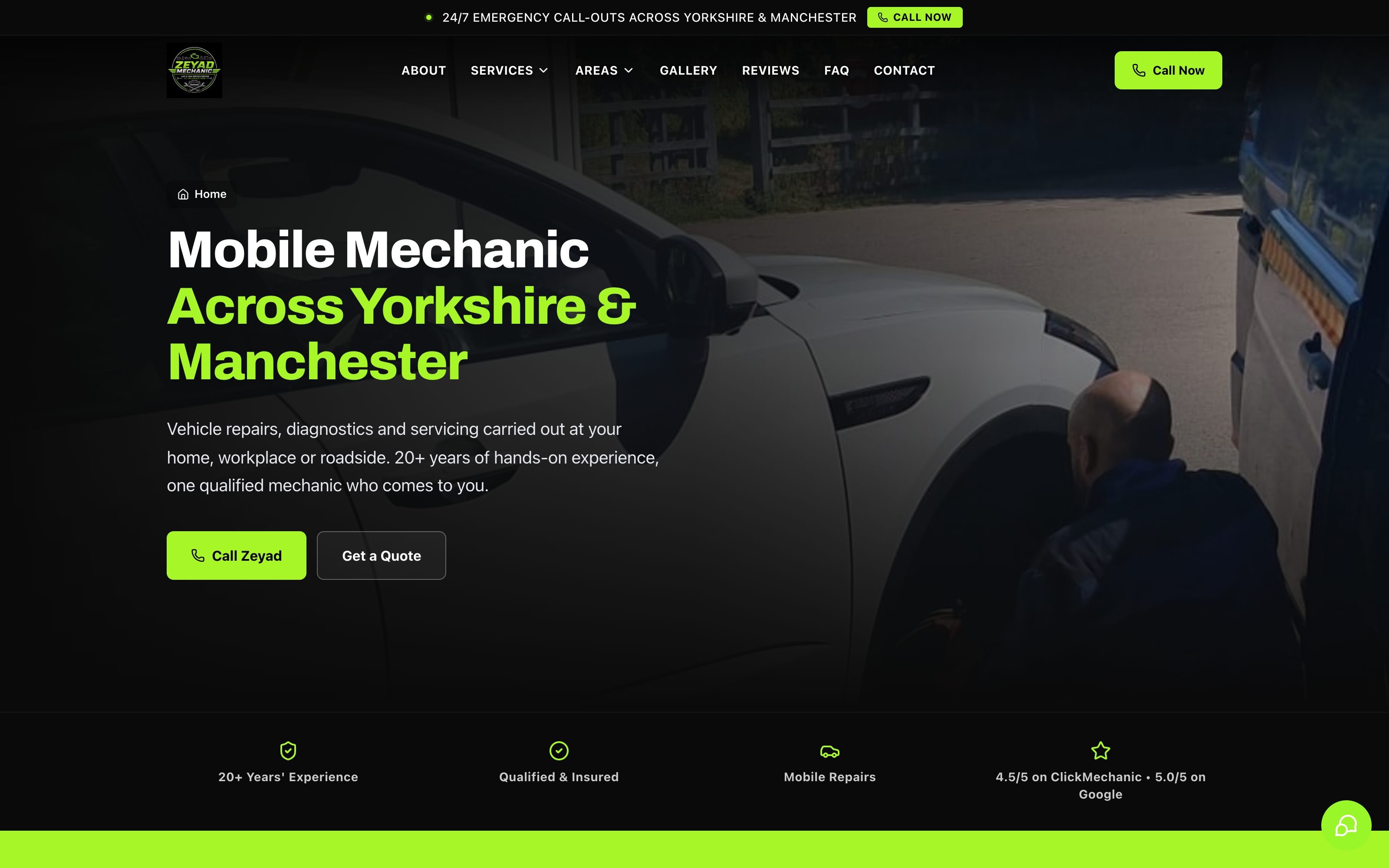 Zeyad Mechanic website designed by Easy Launch