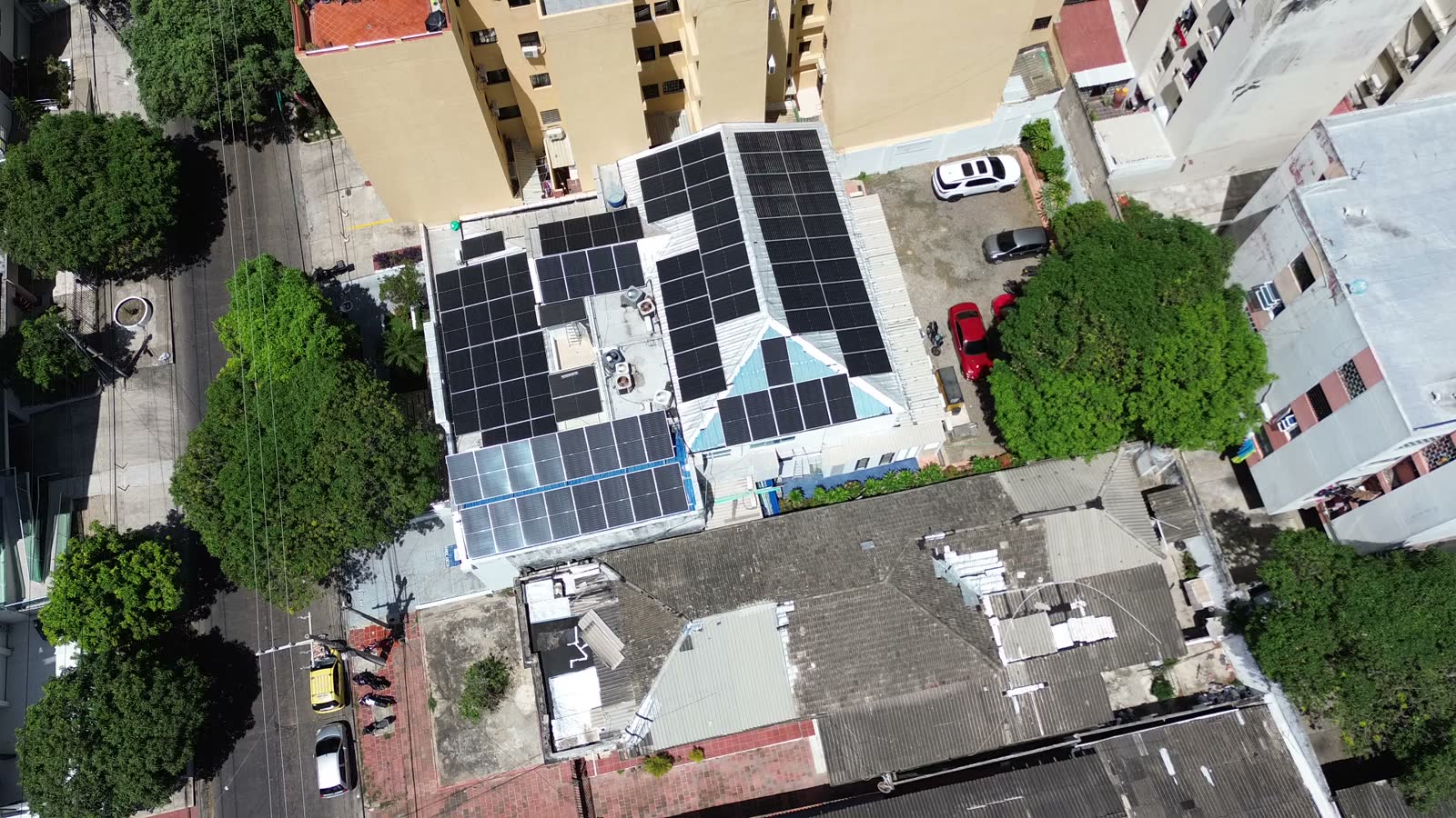 Sistema solar de Vihonco visto desde dron