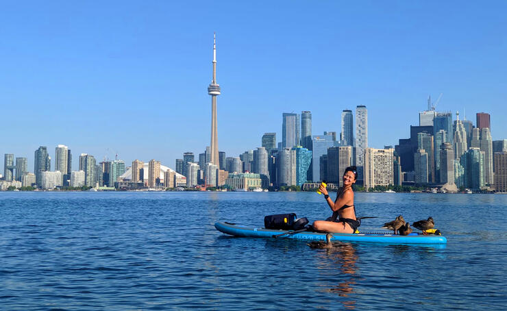paddle boarding in Toronto