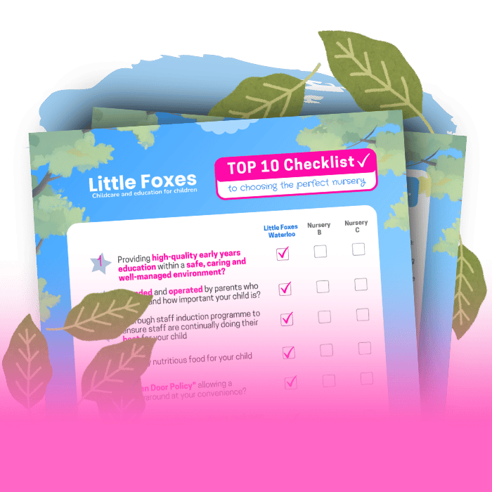 free top 10 checklist from Little Foxes Nursery