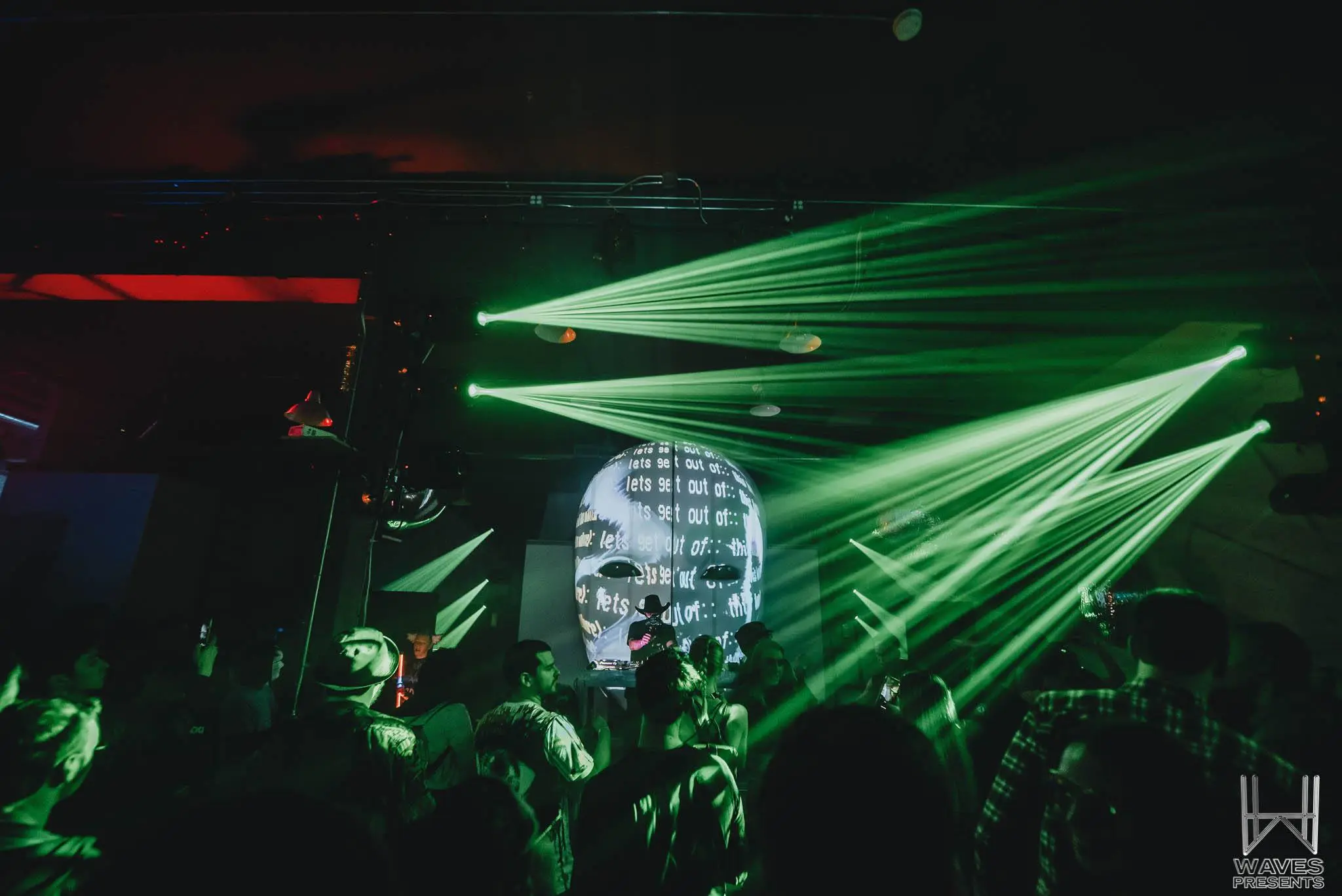 DJ performing in immersive environment