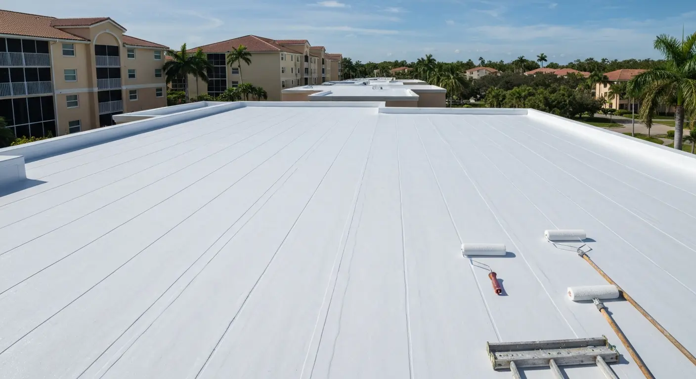 Commercial roof coating for Lely condo community
