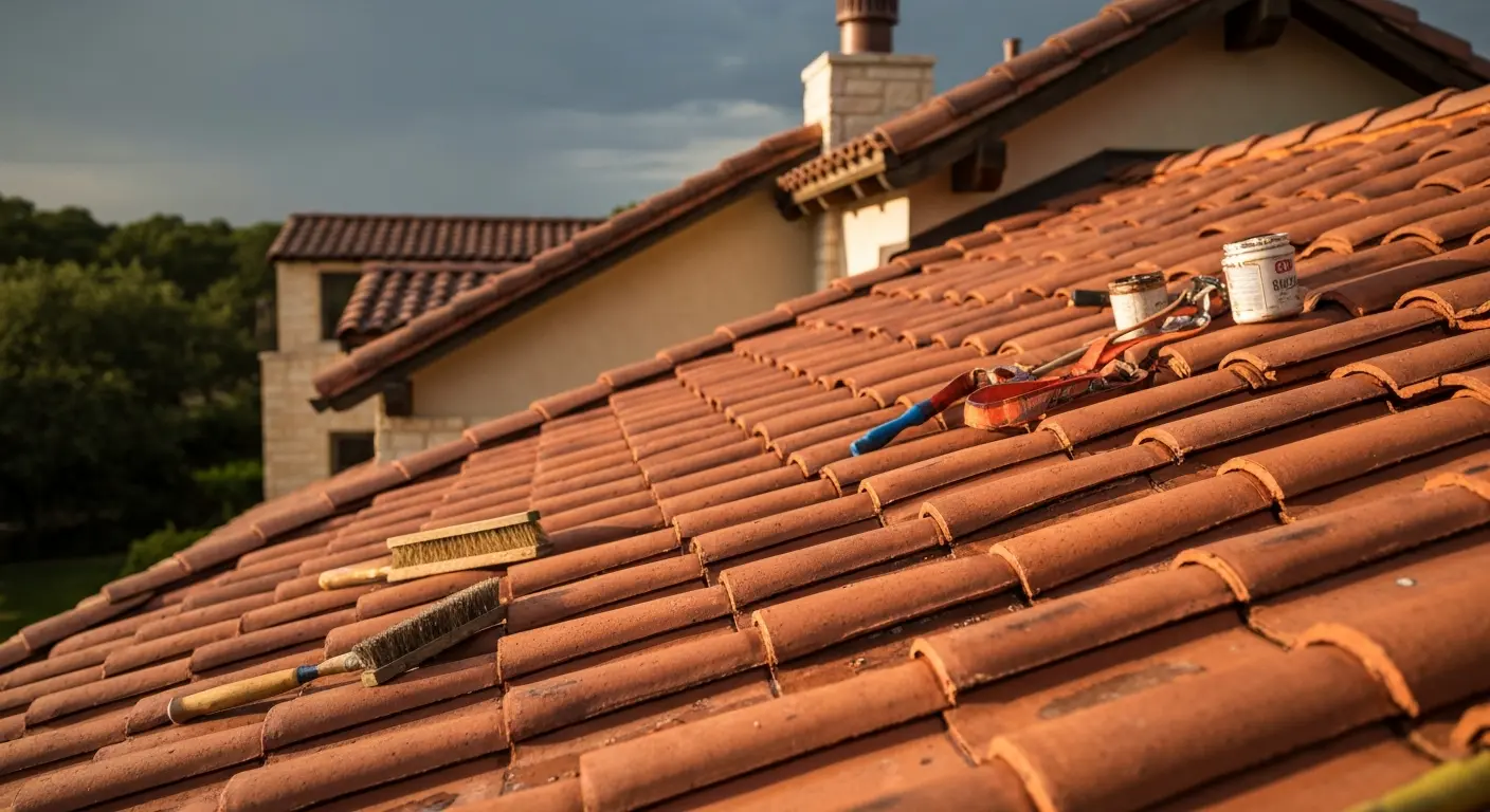 Tile roof restoration