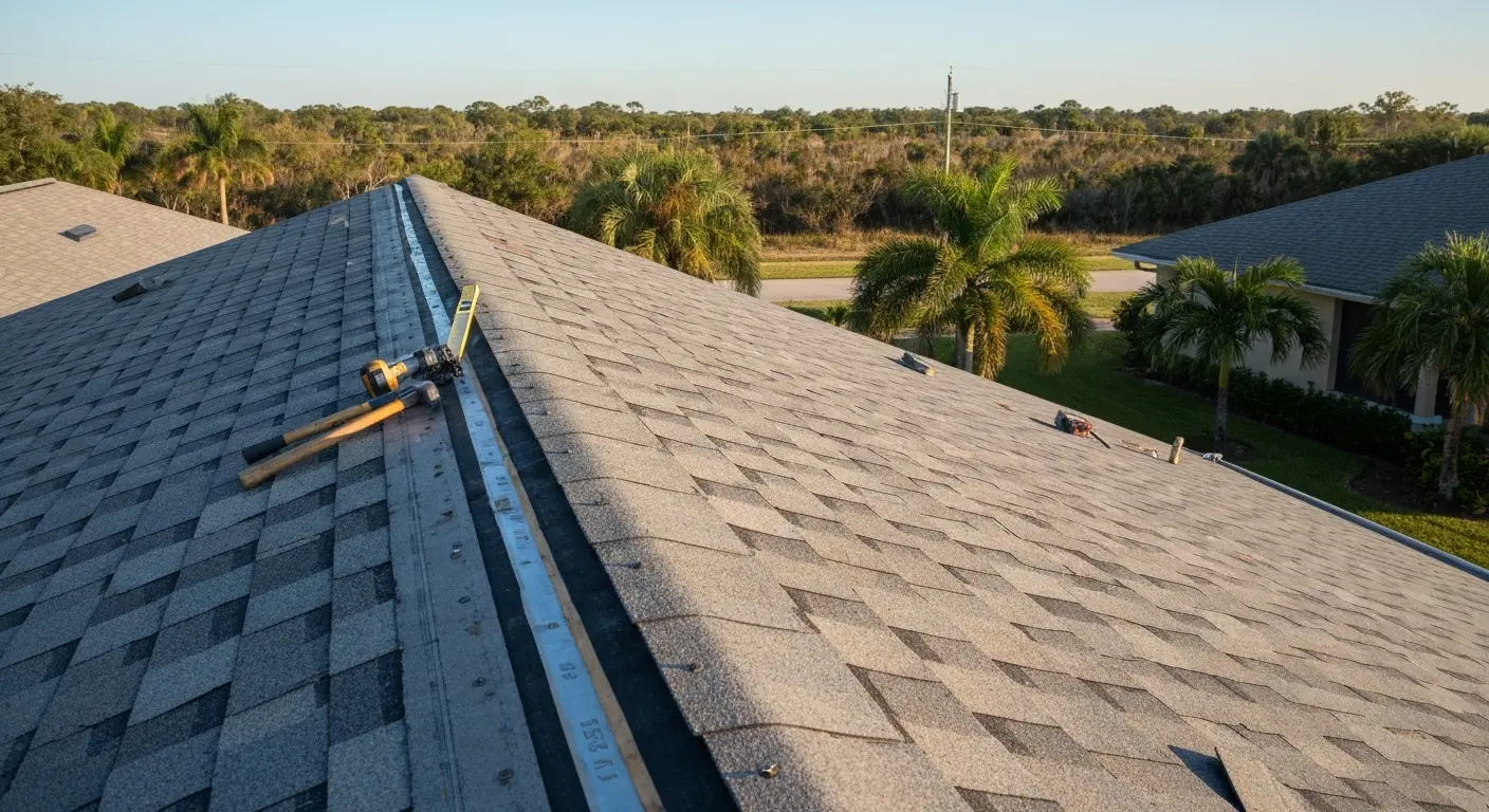 Roof restoration work