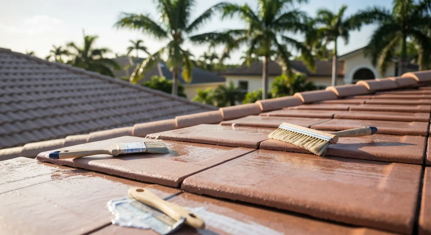Roof waterproofing work
