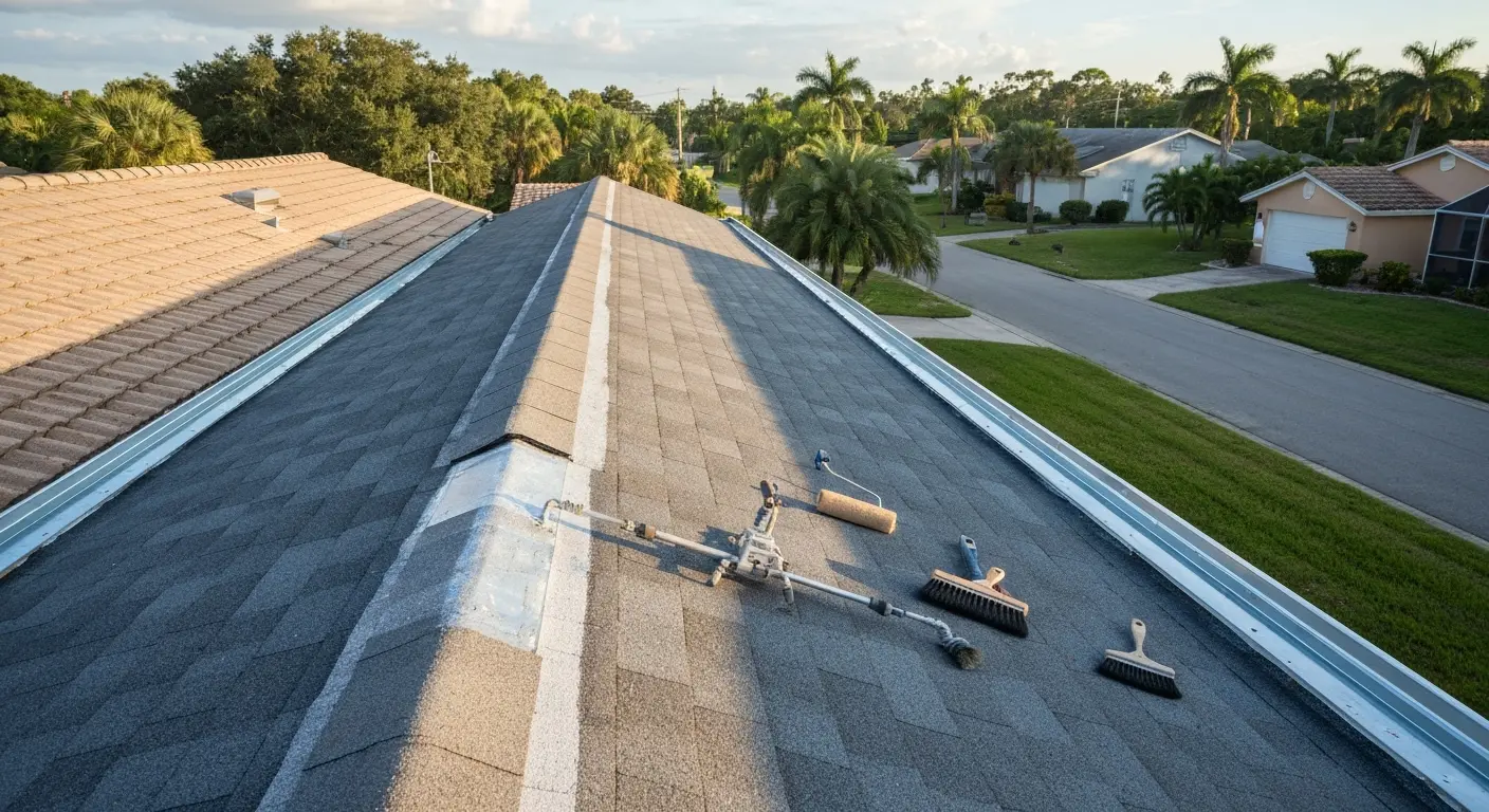 Residential roof coating