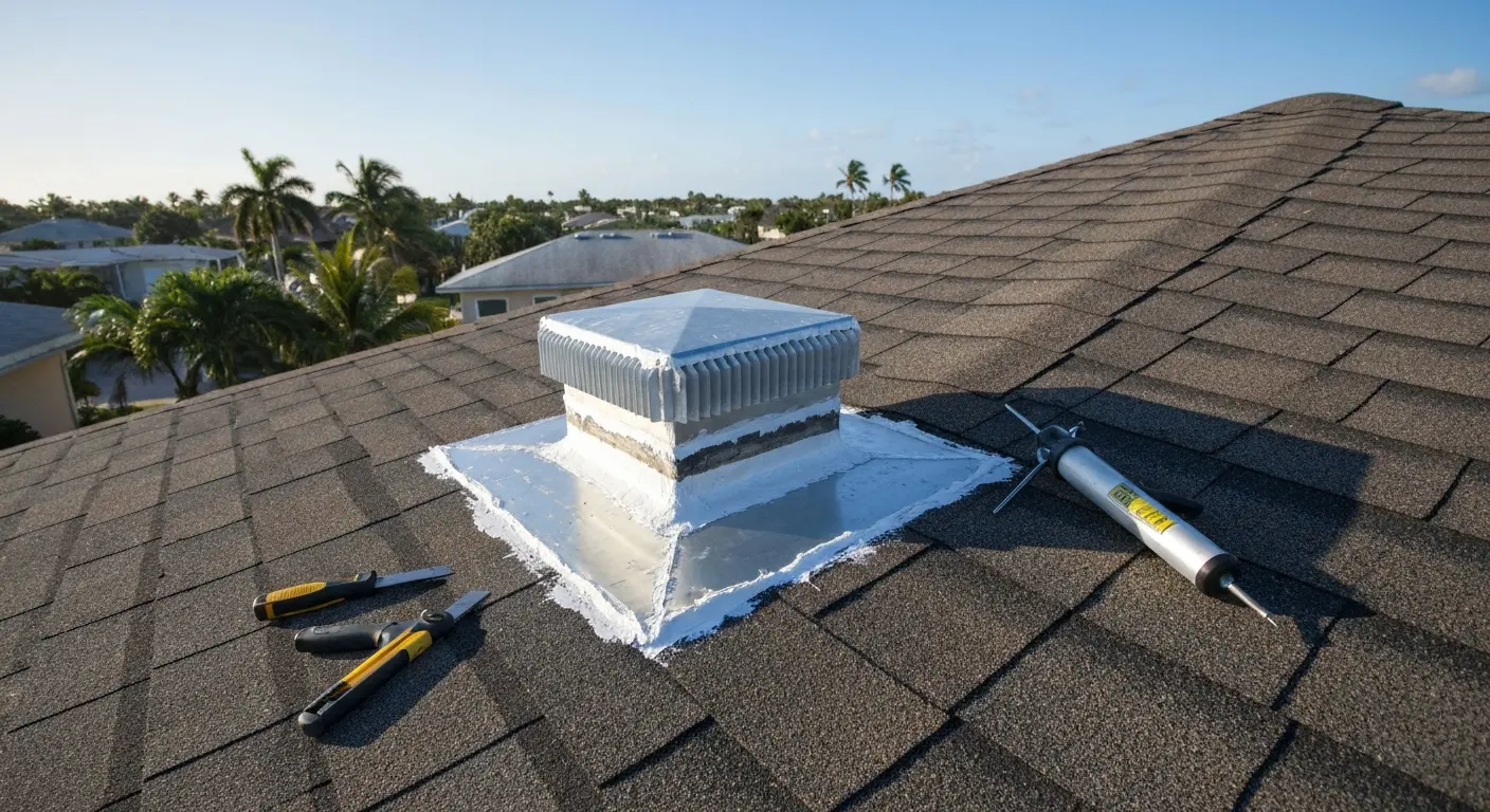 Flashing repair and maintenance