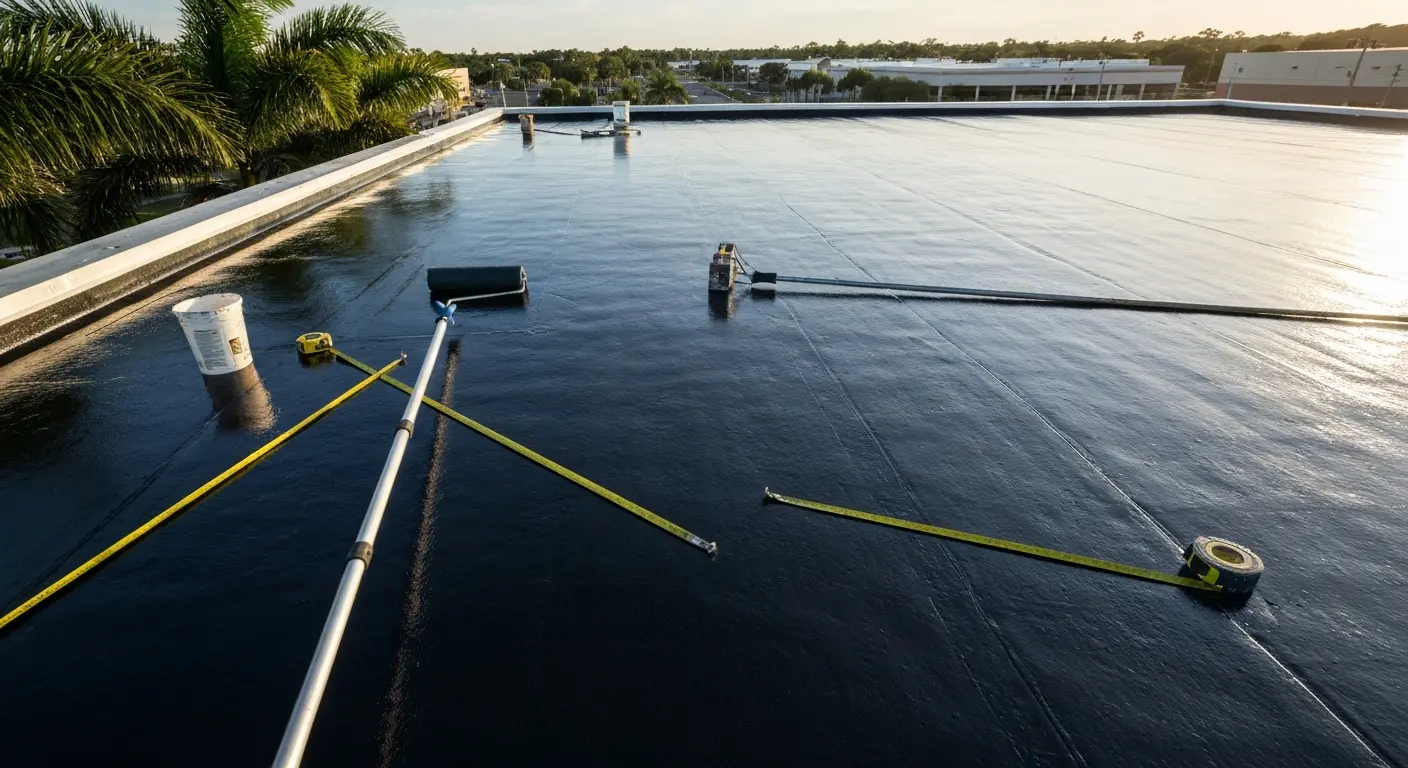 Commercial roof restoration