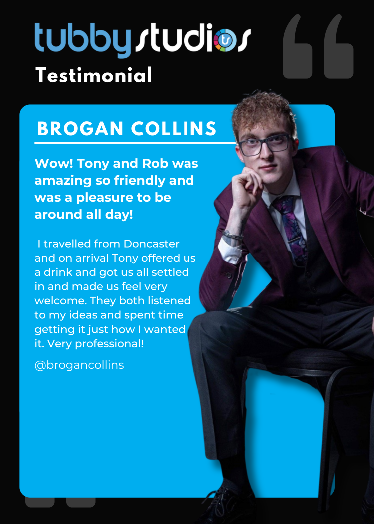 testimonial for singer performing at Tubbystudios