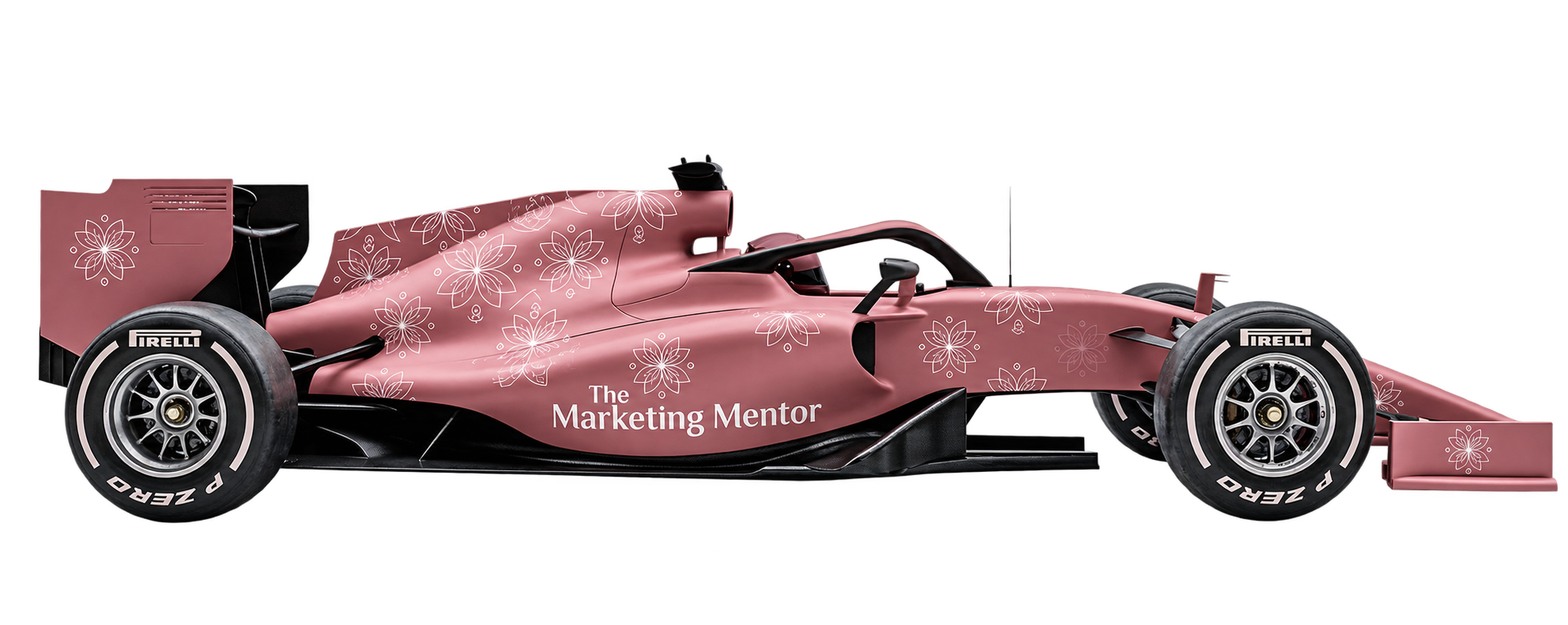 The Marketing Mentor branded race car