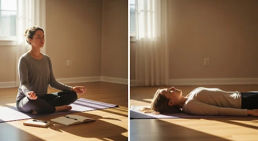 Mind-body techniques help regulate the nervous system by strengthening the connection between physical sensations and emotional responses. Mind-body techniques help regulate the nervous system by strengthening the connection between physical sensations and emotional responses.