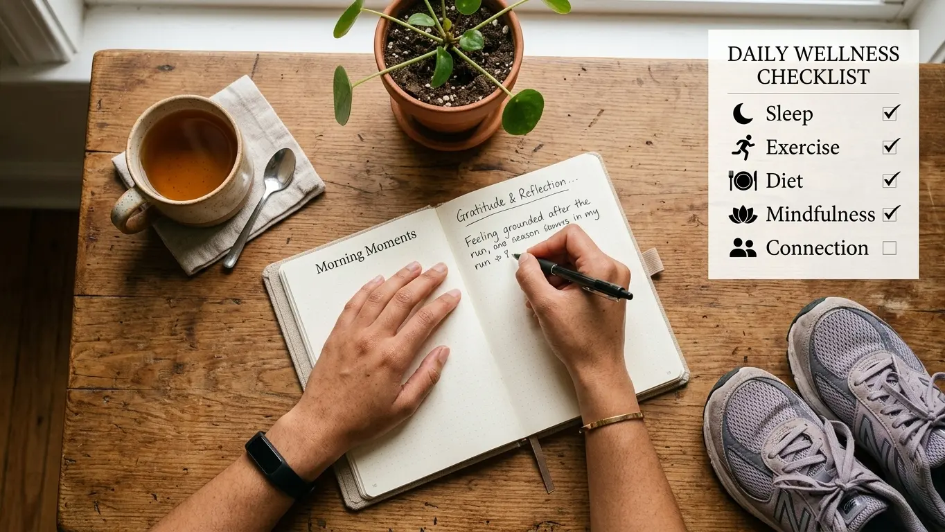 Self-care checklist for sleep exercise and mindfulness supporting depression therapy Self-care checklist for sleep exercise and mindfulness supporting depression therapy