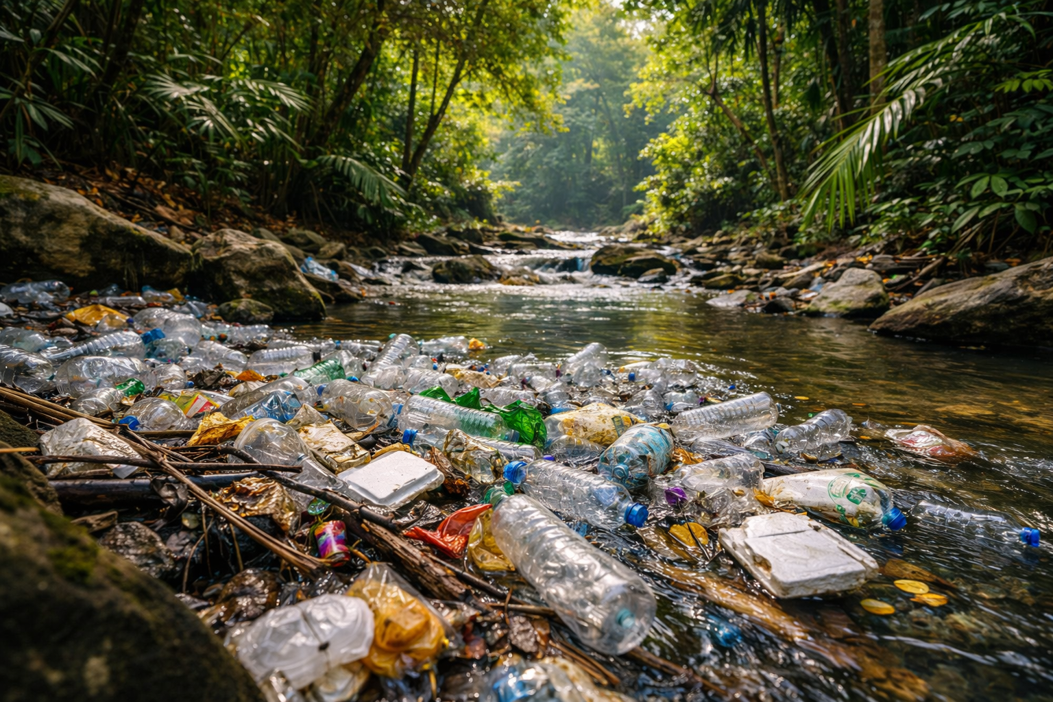 plastic pollution affecting rivers and ecosystems in Guatemala