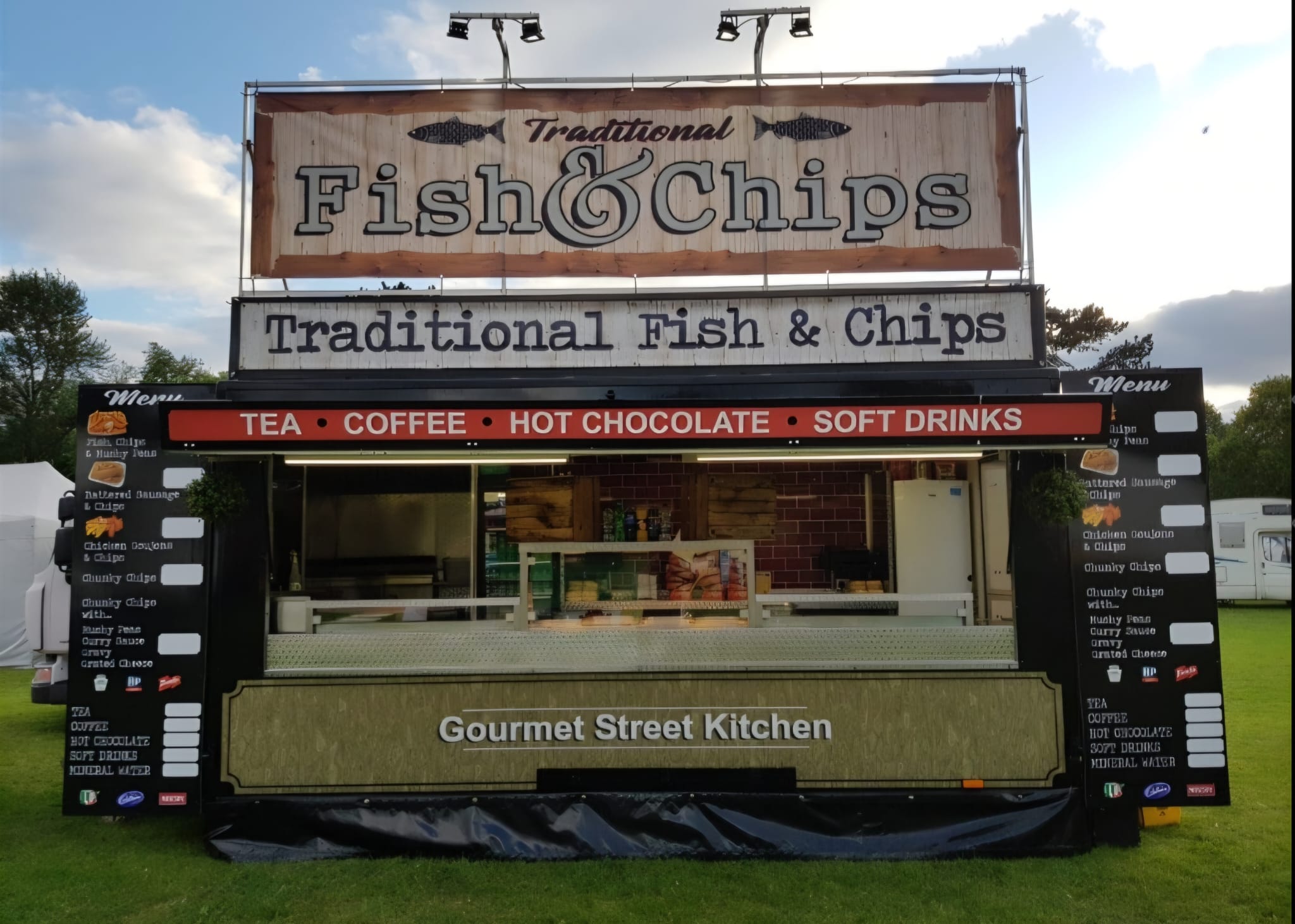 fish and chips catering trailer