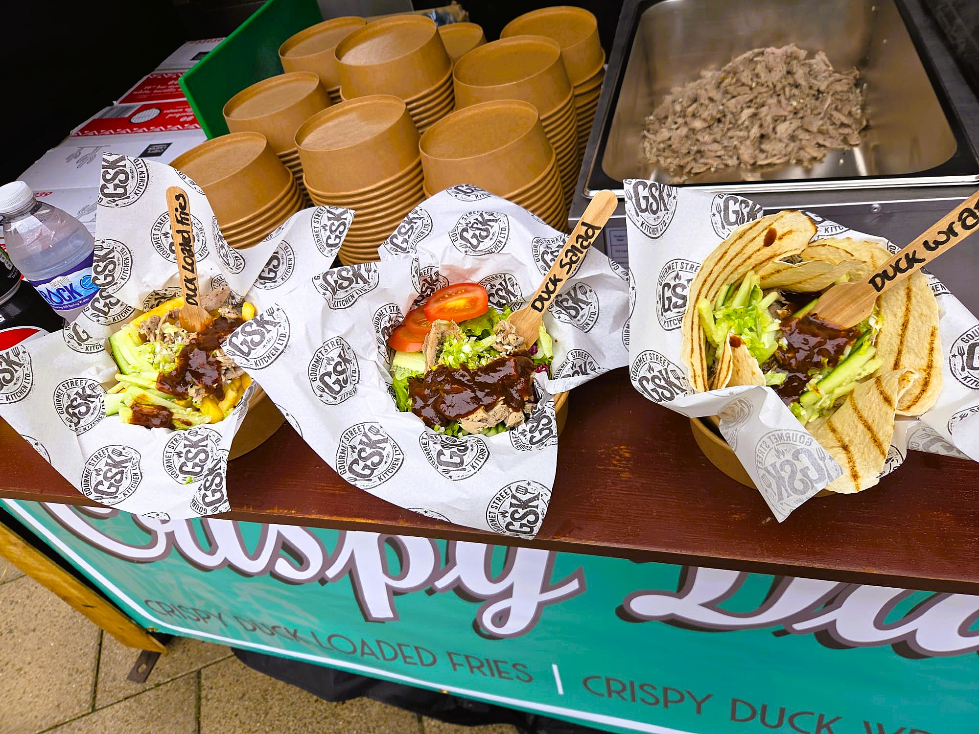 crispy duck wraps - gournet street kitchen