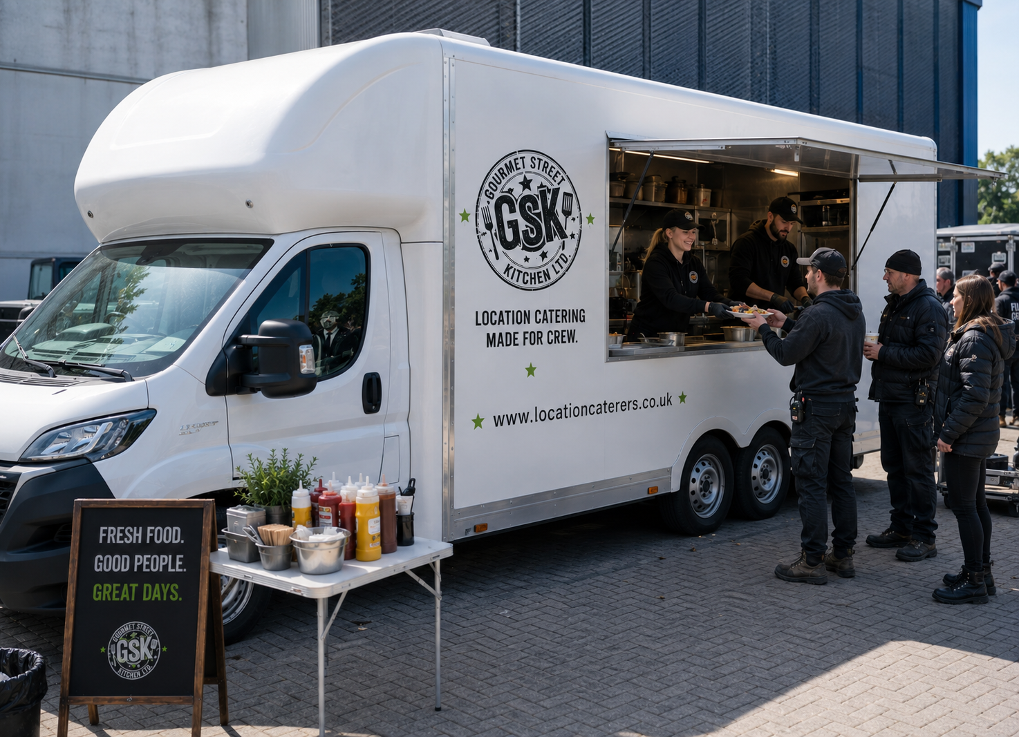 location-caterer- catering cabin for film set crew