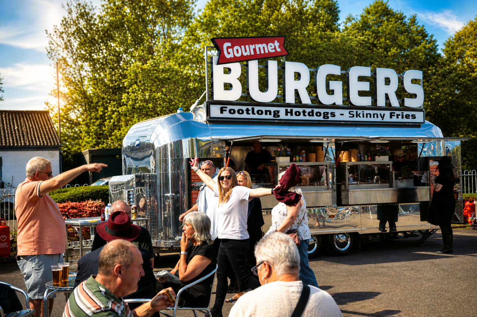 Airstream Gourmet Burger trailer from Gourmet Street Kitchen