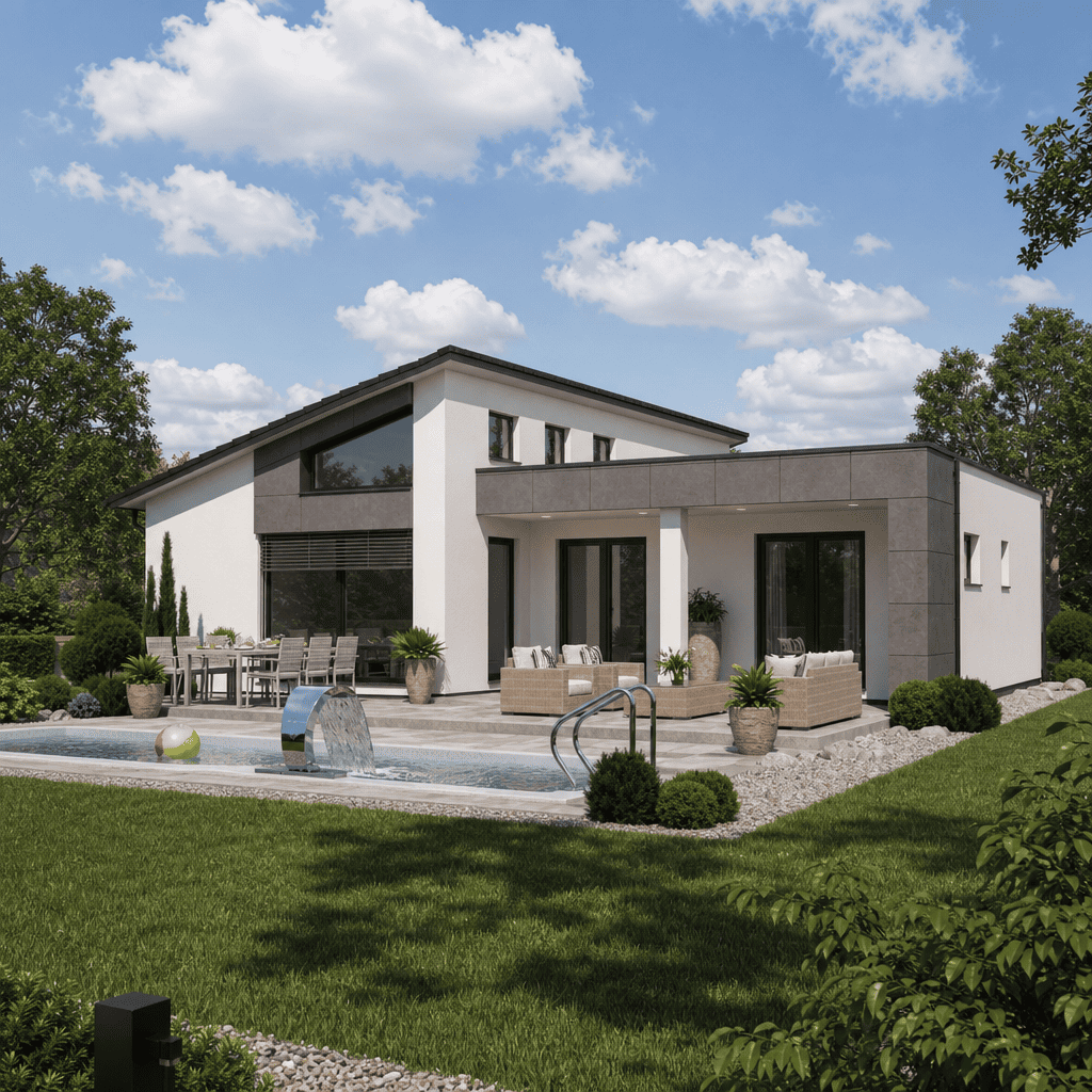 Fertighaus als Bungalow