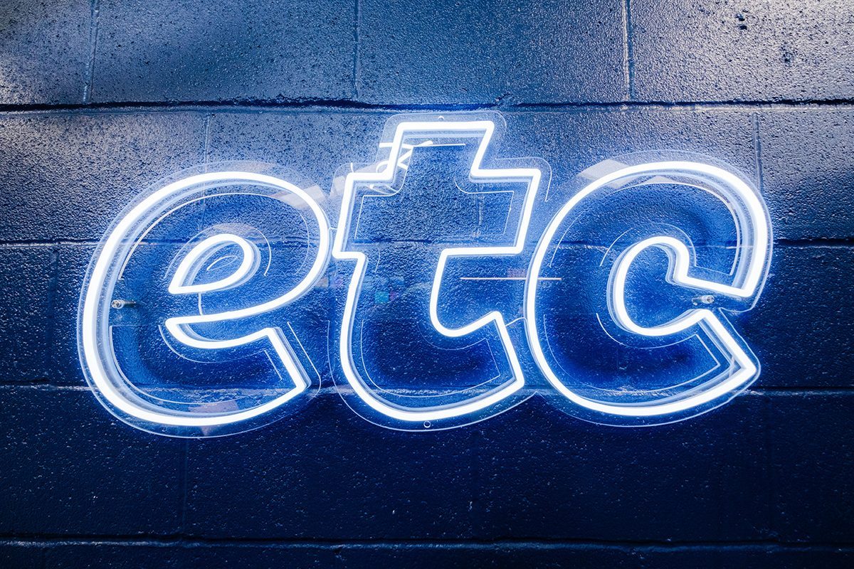 ETC neon sign at Long Buckby