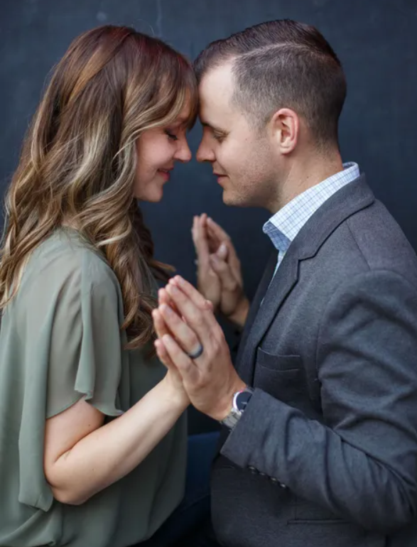 Married couple sharing a close connection through dance