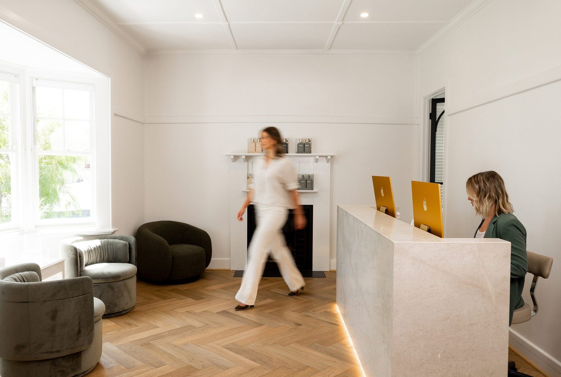 The front desk at Eltham Cosmetic Clinic